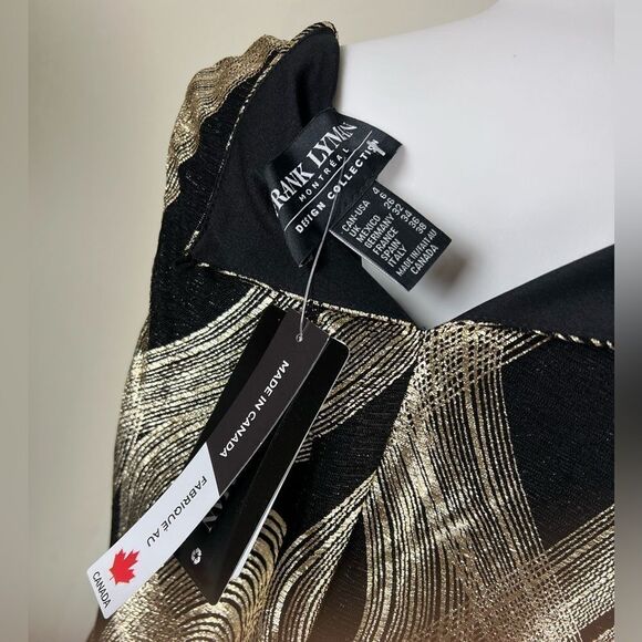 Frank Lyman Metallic Swirl Dress - Picture 11 of 12